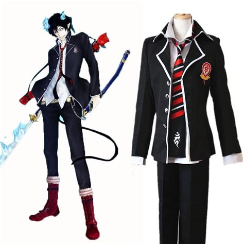 Anime Blue Exorcist Rin Okumura Suits Cosplay Costume Uniform