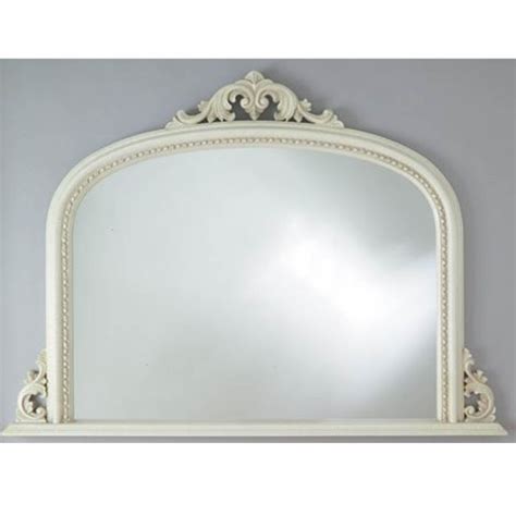 Antique French Style Ivory Overmantle Mirror Mirror Homesdirect365