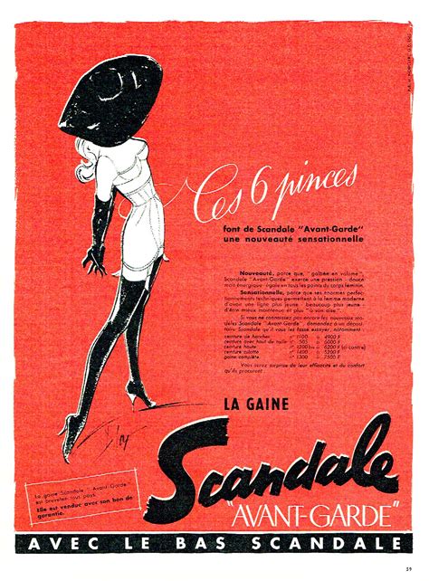 5638 1956fr Scandale Avant Garde Diaz Magazine Ads Greatful Artist