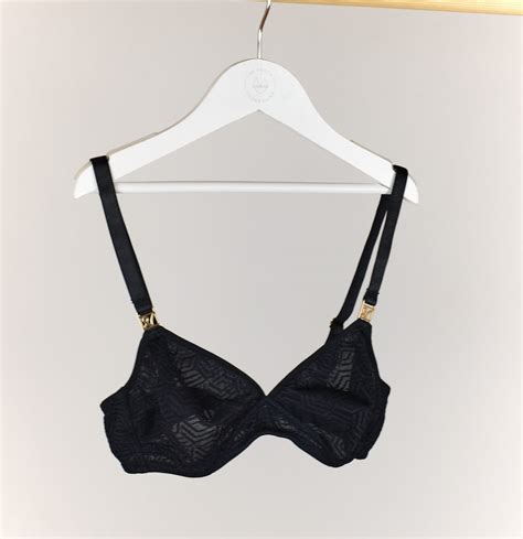 aztec lace non wired bralette [black] the pantry underwear