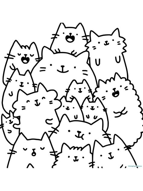 1105x1430 ice cream kitty coloring page. Pusheen Coloring Page Unicorn | Cat doodle, Pusheen ...