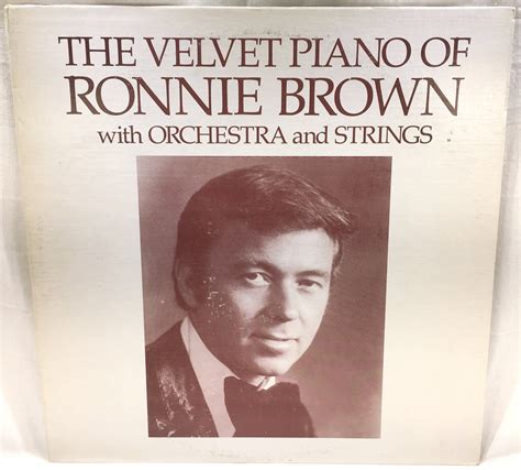 Signed The Velvet Piano Of Ronnie Brown With Orchestra And Etsy