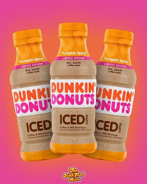 Coming Soon Pumpkin Spice Dunkin Donuts Bottled Iced Coffee The