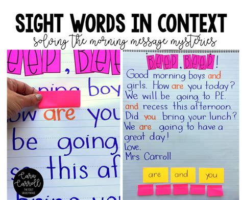 5 Tips For Teaching Sight Words How To Make Them Stick Sight Word