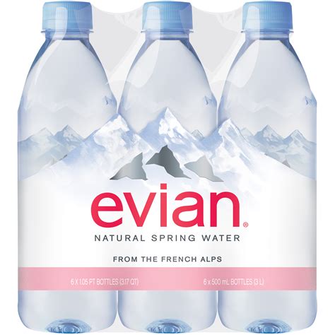 Looking for dubai mineral water companies? Evian Natural Spring Water, 6 - 1.05 pt (500 ml) bottles ...