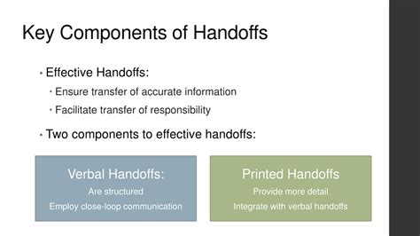 Ppt Handoff Communication Powerpoint Presentation Free Download Id
