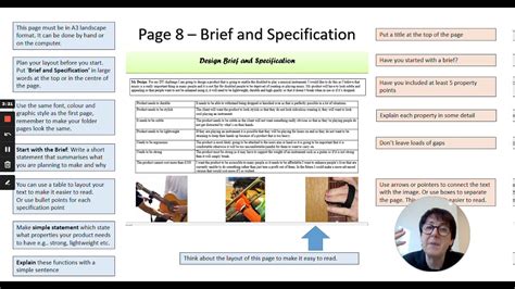 Page 8 Brief And Specification Gcse Aqa Product Design Nea