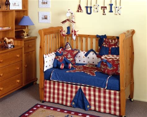 An infant bed (commonly called a cot in british english, and, in american english, a crib or cradle, or far less commonly, stock) is a small bed especially for infants and very young children. COWBOY BABY CRIB BEDDING : BRONCO BILLY COWBOY BABY 9 ...