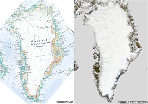 Times Atlas Wrong On Greenland Ice Bbc News