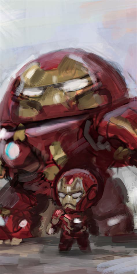 1080x2160 Iron Man And Iron Hulkbuster One Plus 5thonor 7xhonor View