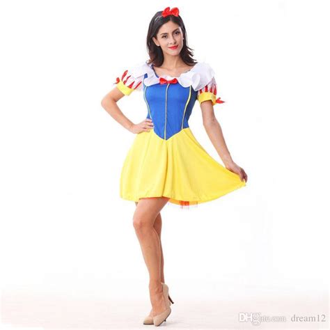 Sexy Snow White Princess Adult Halloween Costume Women Fairytale
