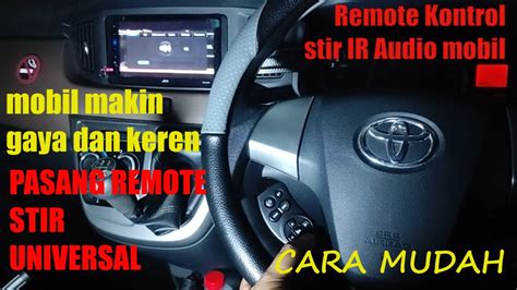 Cara Pasang Remote Stir Universal Yang Benar Dan Berfungsi Youtube