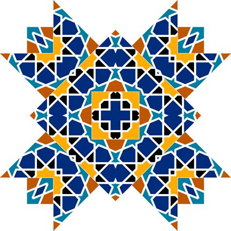 Islamic Clipart Png Geometric Islamic Tile Design Transparent Png The