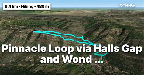 Pinnacle Loop Via Halls Gap And Wonderland Track Outdoor Map And Guide Fatmap