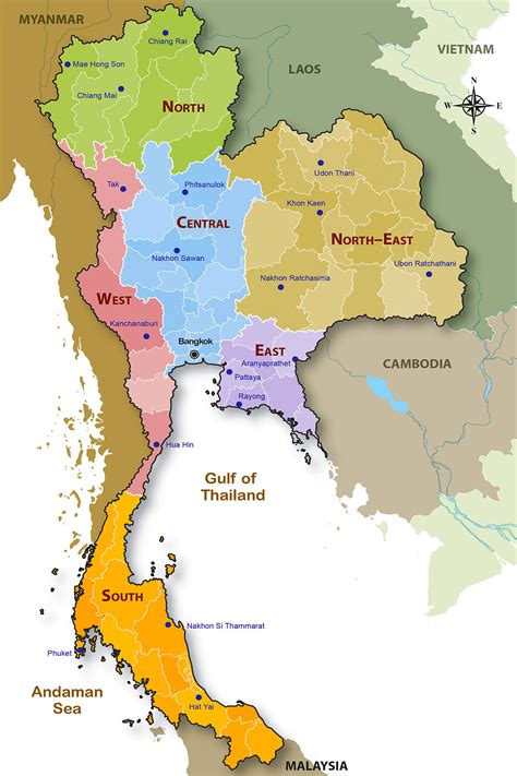 Map Of Thailand With Provinces Maps Of The World | Images and Photos finder