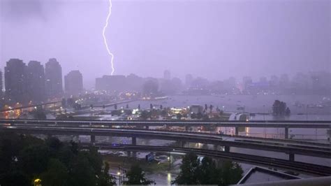 Over 200 Lightning Strikes Blast Bcs South Coast Overnight Cbc News