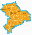Hackney Map Region Political | Map of London Political Regional