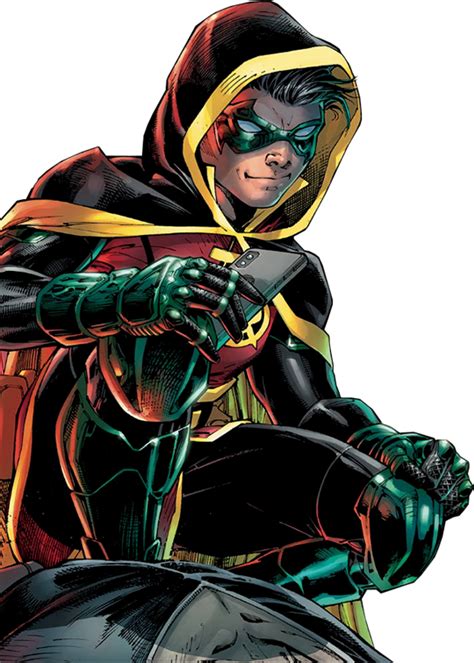 Thebatbaes Transparent Damian Wayne As Robin From Jim Lees Cover