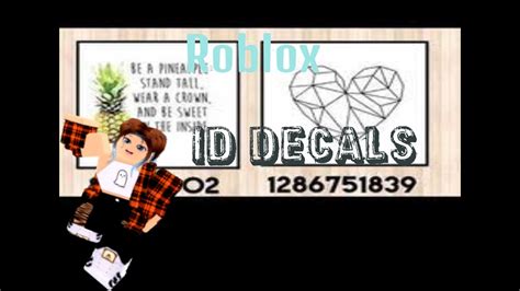 Roblox Id Decals Roblox Bloxburg By Dapandalife Youtube