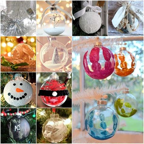 15 Creative Clear Ball Christmas Ornament Ideas