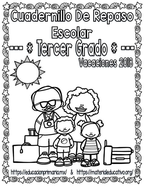 Cuadernillo De Repaso Escolar Para Vacaciones Del Tercer Grado De