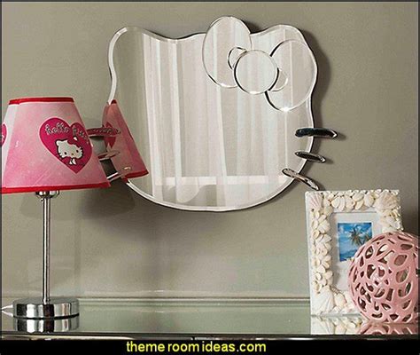 Gray, pinkvanity table and stool with pillow padding.includes. hello kitty dressing mirror for girl princess vanity ...