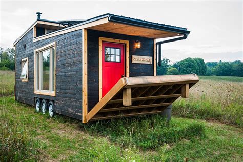 Eco Friendly Tiny House Offers Reclaimed Style And Drawbridge Deck Curbed