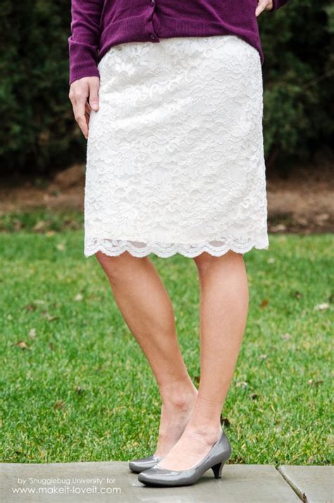 Gorgeous Diy Lace Pencil Skirt Make It And Love It