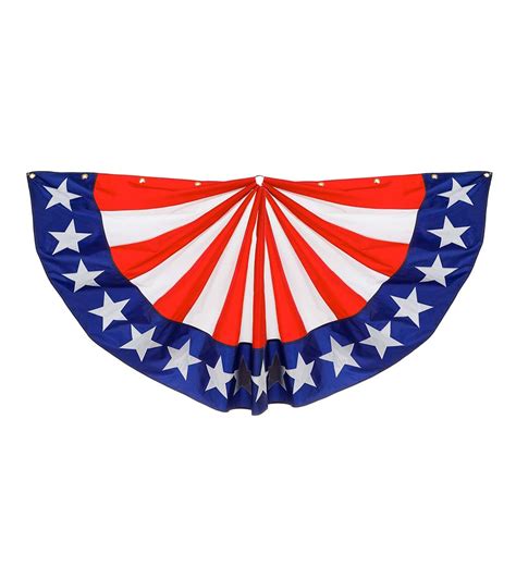 Large Half Round Stars And Stripes Bunting Eligible For Promotions