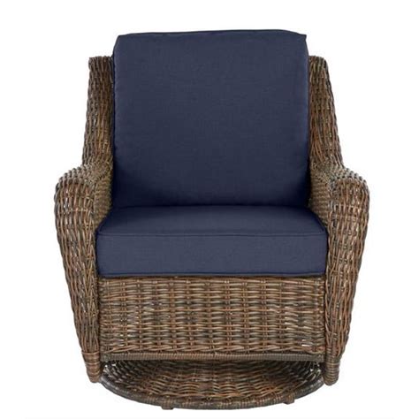 You can purchase this, and find more affordable wicker patio furniture, at your local at home store. Cambridge Brown Wicker Outdoor Patio Swivel Rocking Chair ...