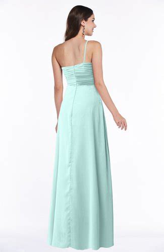 Blue Glass Mature Sleeveless Chiffon Floor Length Ruching Plus Size