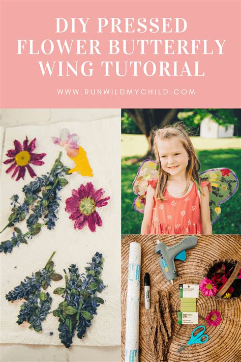 Diy Pressed Flower Butterfly Wings For Kids Run Wild My Child