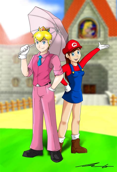 Super Mario Gender Bend By L4zyl30 On Deviantart