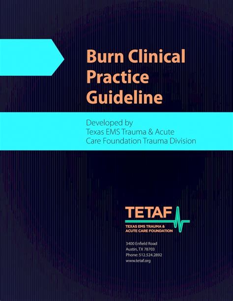 Pdf Burn Clinical Practice Guideline · Burn Injuries Indicates