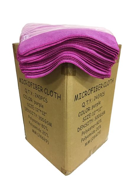 240 Ct Box 12x12 Professional Microfiber Cloth 300gsm Free Shipping