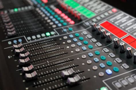 Professional Audio Studio Sound Mixer Console Stock Photo Image Of