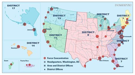 Coast Guard District Map