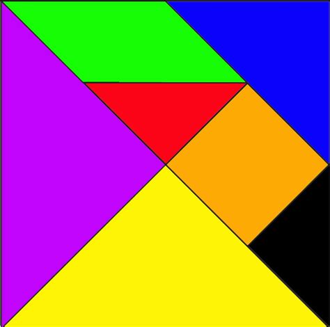 Shapes In A Tangram