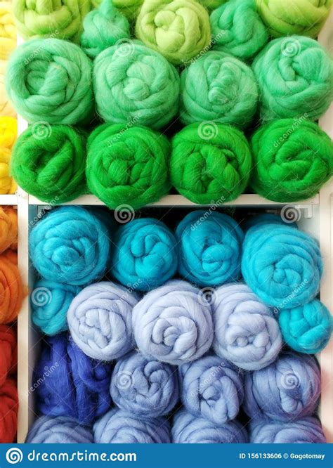 Beautiful Colored Wools Ball Abstract Picture Of Wool Texture Yarn
