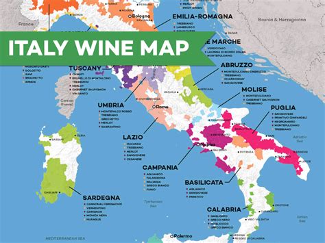 Map Of Italian Wine Regions Wine Folly Italian Wine Wine Folly