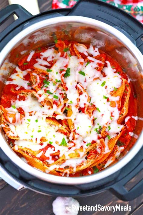 Instant Pot Stuffed Shells Recipe Video Sweet And Savory Meals
