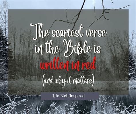 The Scariest Verse In The Bible Is Written In Red And Why It Matters