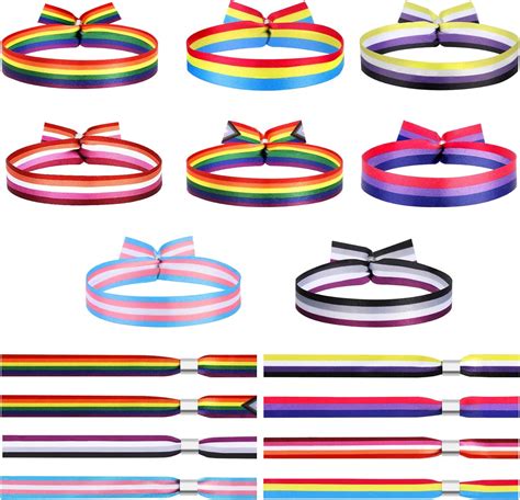 Howaf Rainbow Gay Pride Wristband Pride Bracelet Lesbian Bracelet