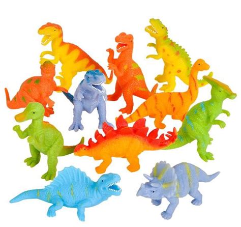 Super Cute Squish Dinosaurs Squishy Squeeze 4 Toy 12 Pieces Per Bag
