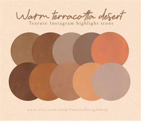 Instagram Highlight Icons Beautiful Warm Terracotta Colour Etsy
