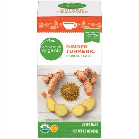 Simple Truth Organic Ginger Turmeric Herbal Tea Ct Smiths Food