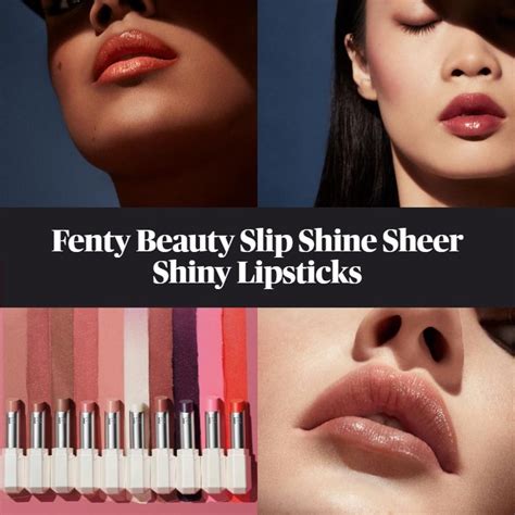 Sneak Peek Fenty Beauty Slip Shine Sheer Shiny Lipsticks Beautyvelle Makeup News