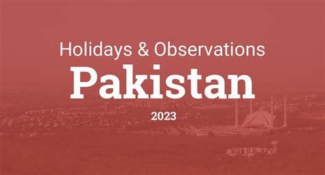 National Holidays In Pakistan For 2023 Nexthomepk