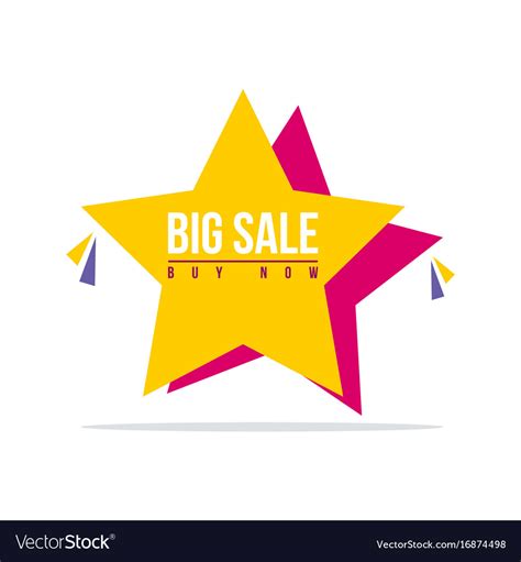 Special Offer Sale Star Price Label Royalty Free Vector