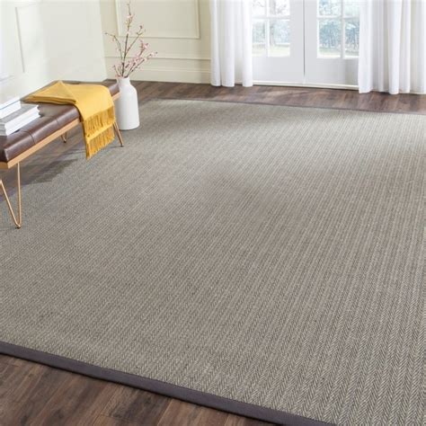 Shop Safavieh Casual Natural Fiber Hand Woven Uni Grey Fine Sisal Rug